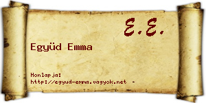 Együd Emma névjegykártya